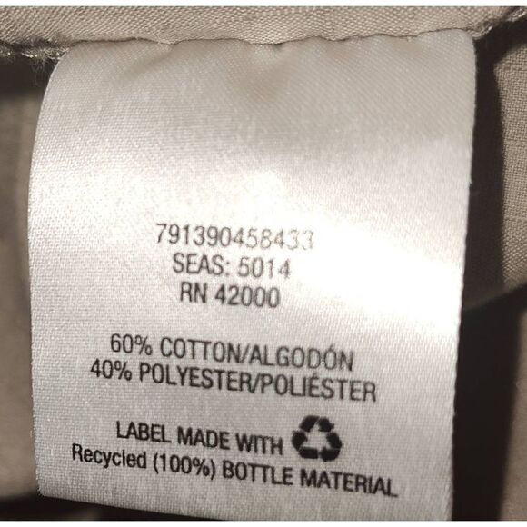 Northwest Territory Shirt Mens Medium Tan Roll Tab Long Sleeve Vented Outdoor Si - Picture 6 of 7